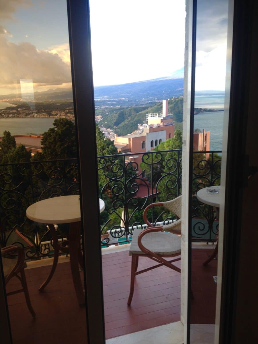 Sizilien: Blick aus dem Hotelzimmer