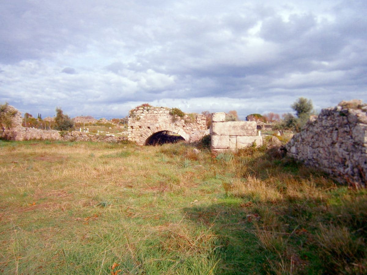 Blick auf die Ruinen