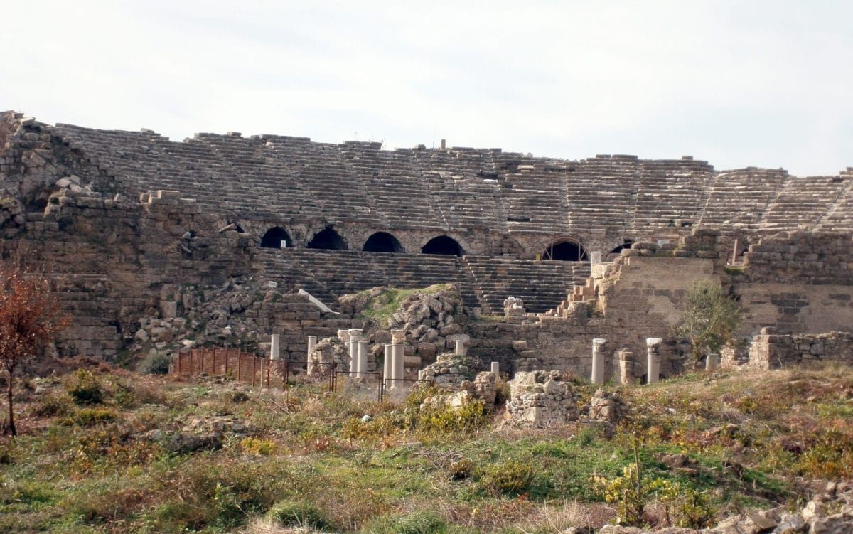 Türkei Side Ruinen Theater